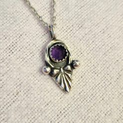 PENDANT ONLY - Amethyst Sterling Silver Pendant