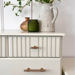 SOLD - Cream White Bedroom Set Chest of Drawers + 2 Side tables 1
