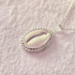 PENDANT ONLY - Cowrie Shell Sterling Silver Pendant 2 PENDANT ONLY - Cowrie Shell Sterling Silver Pendant 2