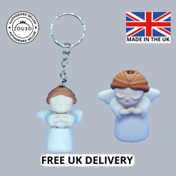 Cute Flexi 3D Printed Fidget Angel Articulated Keyring, Keychain or Bag Charm