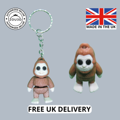 Cute Flexi 3D Printed Fidget Animal Bigfoot Articulated Keyring, Keychain or Bag Charm