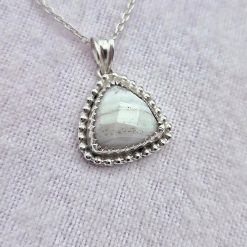 PENDANT ONLY - Howlite Sterling Silver Pendant