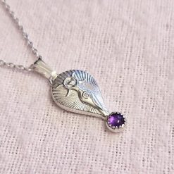 PENDANT ONLY - Amethyst Mother Goddess Sterling Silver Pendant 2 PENDANT ONLY - Amethyst Mother Goddess Sterling Silver Pendant 2
