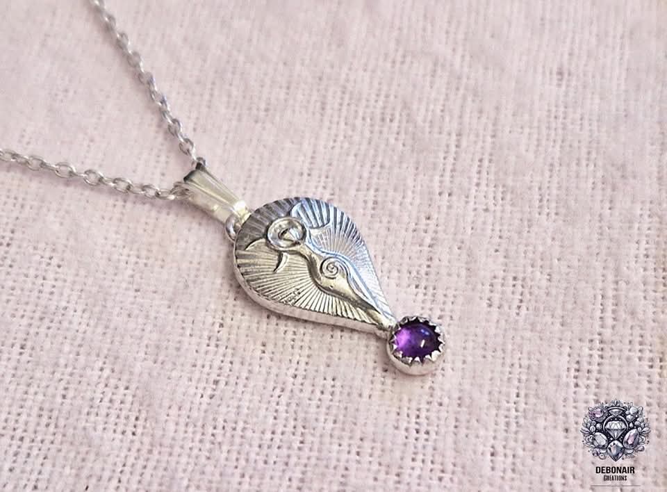 PENDANT ONLY - Amethyst Mother Goddess Sterling Silver Pendant PENDANT ONLY - Amethyst Mother Goddess Sterling Silver Pendant