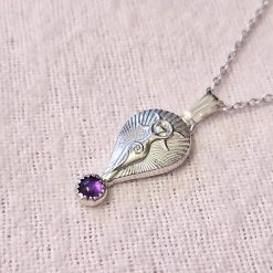 PENDANT ONLY - Amethyst Mother Goddess Sterling Silver Pendant 4 PENDANT ONLY - Amethyst Mother Goddess Sterling Silver Pendant 4