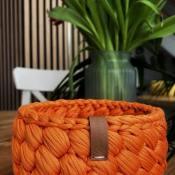 Handmade knit baskets-organizer