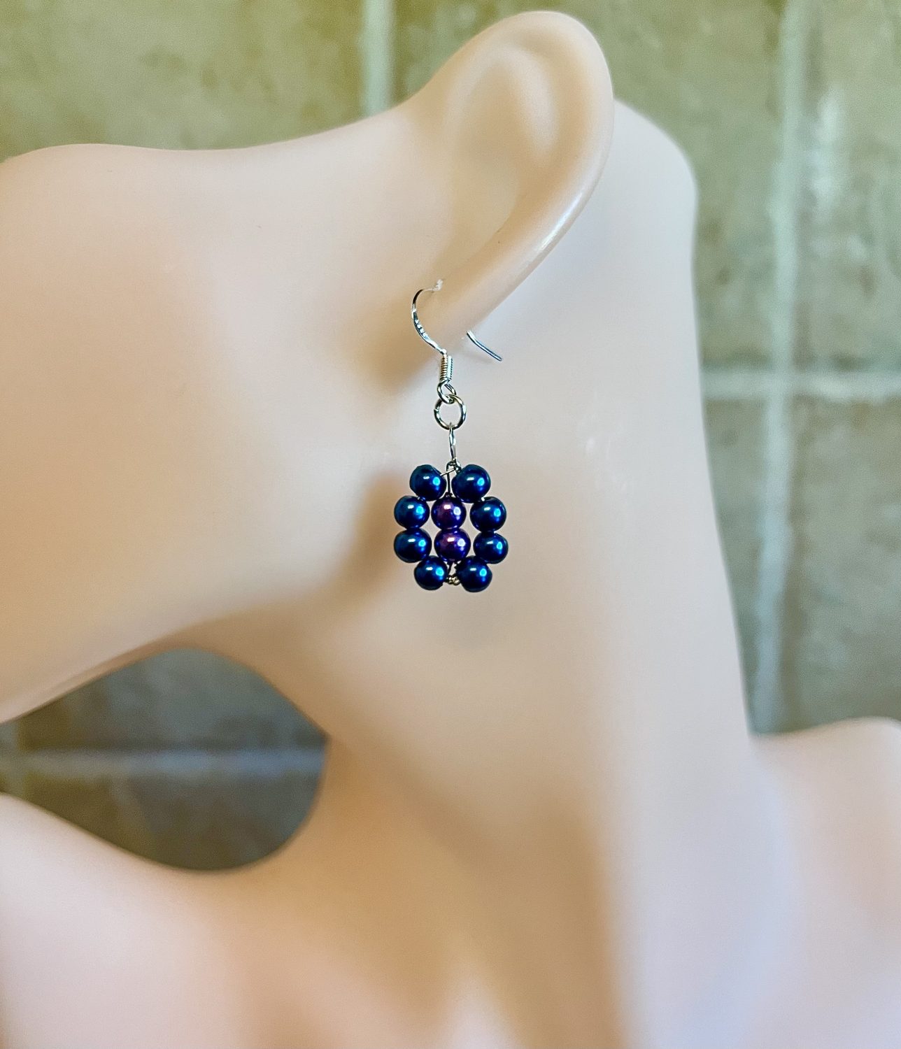 Blue Flower Earrings Blue Flower Earrings