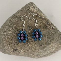 Blue Flower Earrings