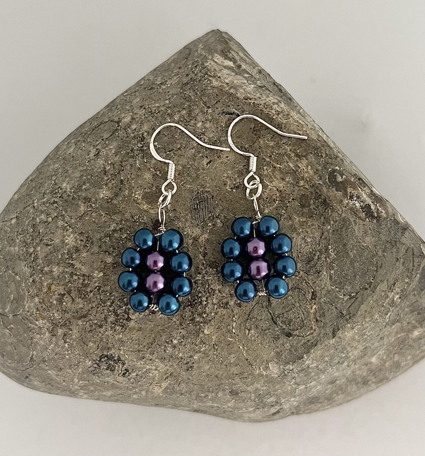 Blue Flower Earrings Blue Flower Earrings
