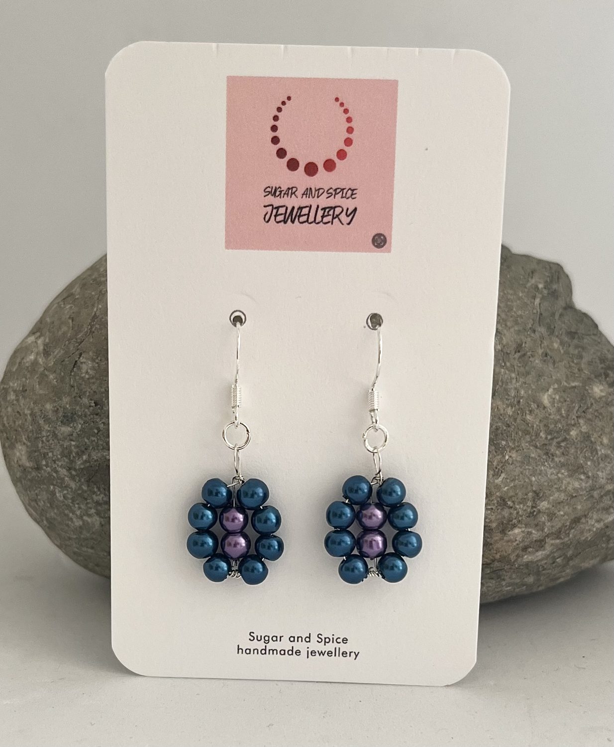 Blue Flower Earrings Blue Flower Earrings