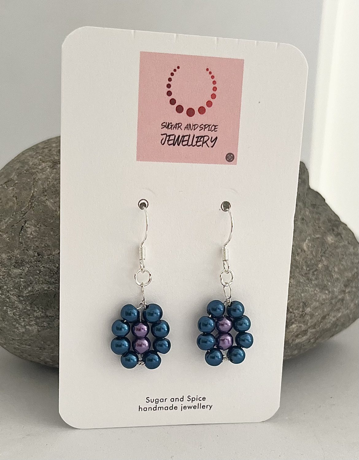 Blue Flower Earrings Blue Flower Earrings