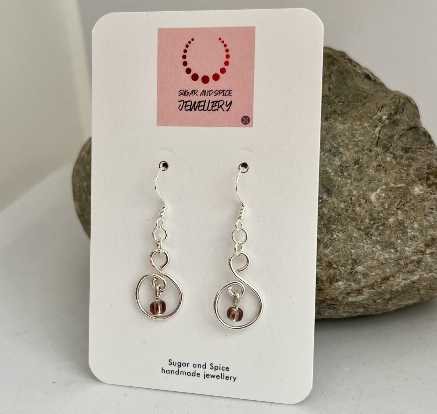 Purple Dangle Earrings Purple Dangle Earrings