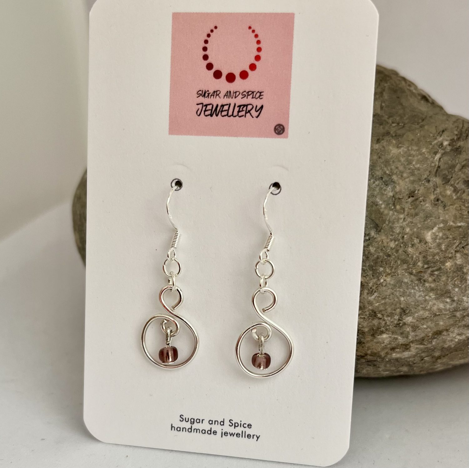 Purple Dangle Earrings Purple Dangle Earrings