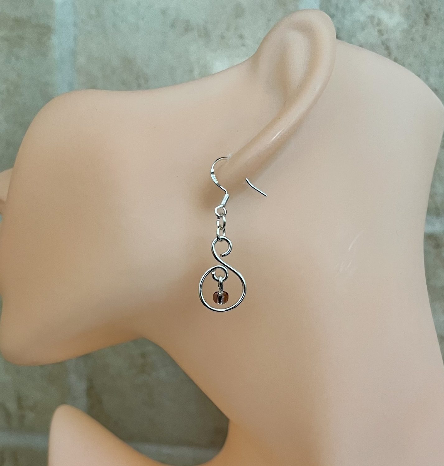 Purple Dangle Earrings Purple Dangle Earrings