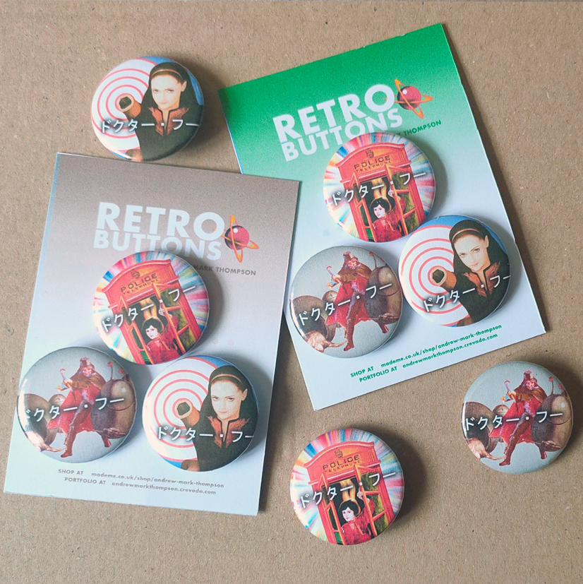 JAPANESE DR WHO - Badges x 4 + bonus JAPANESE DR WHO - Badges x 4 + bonus