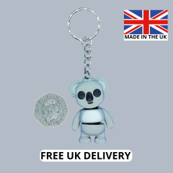 Cute Flexi 3D Printed Fidget Animal Koala Articulated Keyring, Keychain or Bag Charm 1