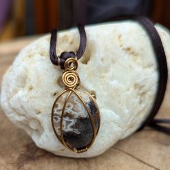 Wire wrapped pendant - Agate small 1