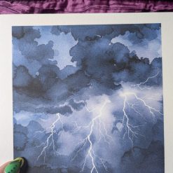 Storm Front Watercolour Painting Print