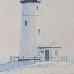 'Winter Watcher' Lighthouse Watercolour Print 2 'Winter Watcher' Lighthouse Watercolour Print 2