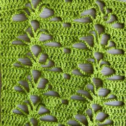 Scarf - Crochet Lime Cotton 1 Scarf - Crochet Lime Cotton 1