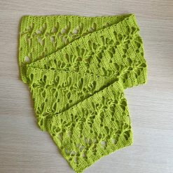 Scarf - Crochet Lime Cotton 2 Scarf - Crochet Lime Cotton 2