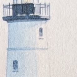'Winter Watcher' Lighthouse Watercolour Print 3 'Winter Watcher' Lighthouse Watercolour Print 3
