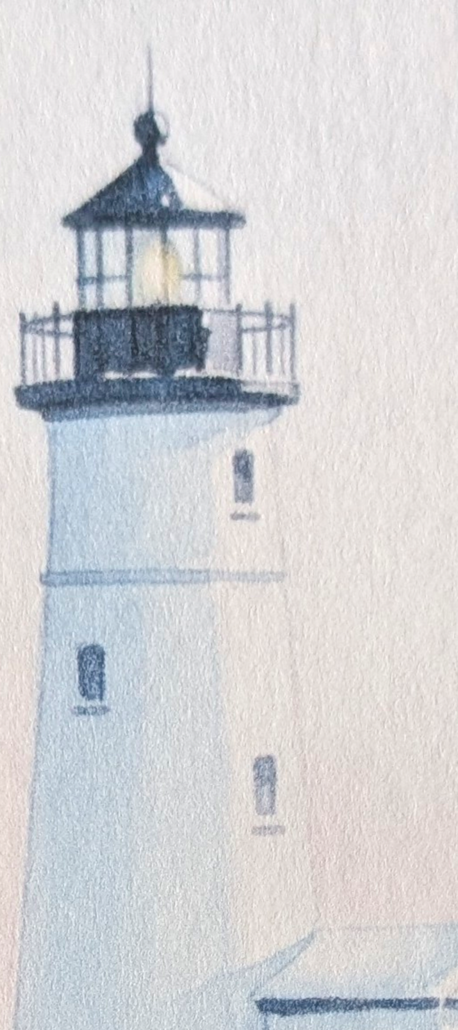 'Winter Watcher' Lighthouse Watercolour Print 'Winter Watcher' Lighthouse Watercolour Print