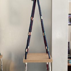 Macrame hanging shelf
