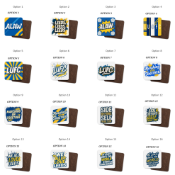 Leeds Coaster 4-Pack – Mix & Match from 16 LUFC-Inspired Designs