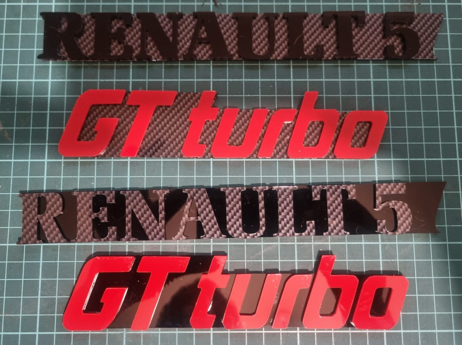 Exclusive Personalised Replica Renault 5 GT Turbo Rear Badge Exclusive Personalised Replica Renault 5 GT Turbo Rear Badge