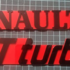 Exclusive Personalised Replica Renault 5 GT Turbo Rear Badge 9 Exclusive Personalised Replica Renault 5 GT Turbo Rear Badge 9