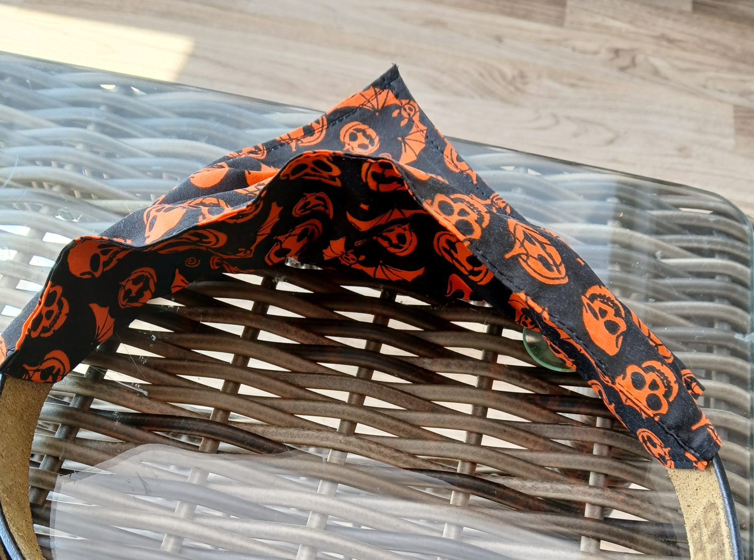 Dog Bandana, Halloween skull print Dog Bandana, Halloween skull print