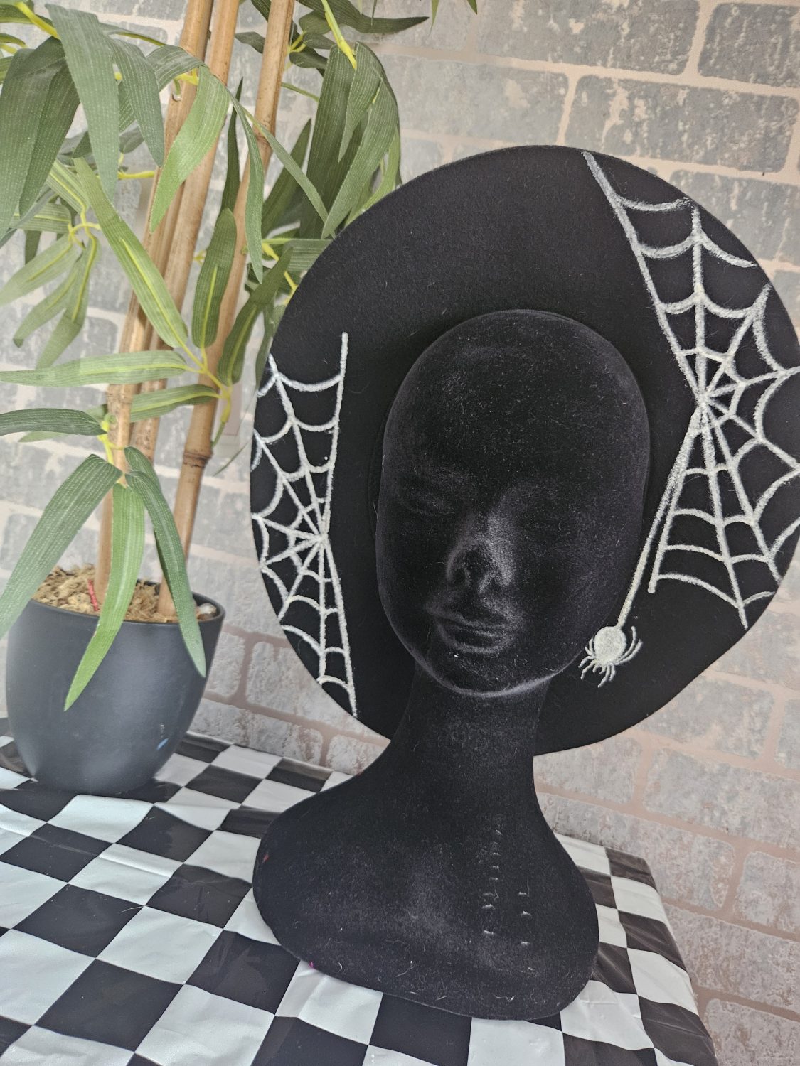 π·οΈ 'NOCTURNE' Wide Brim Hat β Hand-Painted 100% Wool π¦ π·οΈ 'NOCTURNE' Wide Brim Hat β Hand-Painted 100% Wool π¦