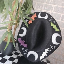 π·οΈ 'NOCTURNE' Wide Brim Hat β Hand-Painted 100% Wool π¦ 3 π·οΈ 'NOCTURNE' Wide Brim Hat β Hand-Painted 100% Wool π¦ 3