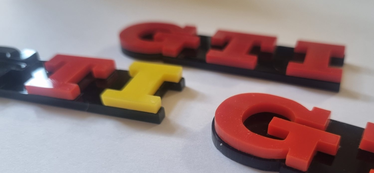 Exclusive Personalised Replica GTI Front Grill Badge Emblem Exclusive Personalised Replica GTI Front Grill Badge Emblem