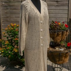 Hand-knitted coat/cardigan