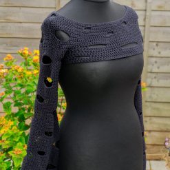 Hand-knitted crop top
