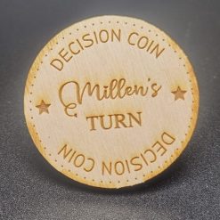 Novelty Personalised Laser Engraved ‘Decision Coin' 3 Novelty Personalised Laser Engraved ‘Decision Coin' 3