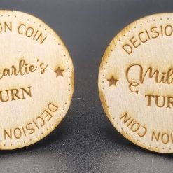 Novelty Personalised Laser Engraved ‘Decision Coin'