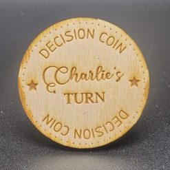 Novelty Personalised Laser Engraved ‘Decision Coin' 2 Novelty Personalised Laser Engraved ‘Decision Coin' 2