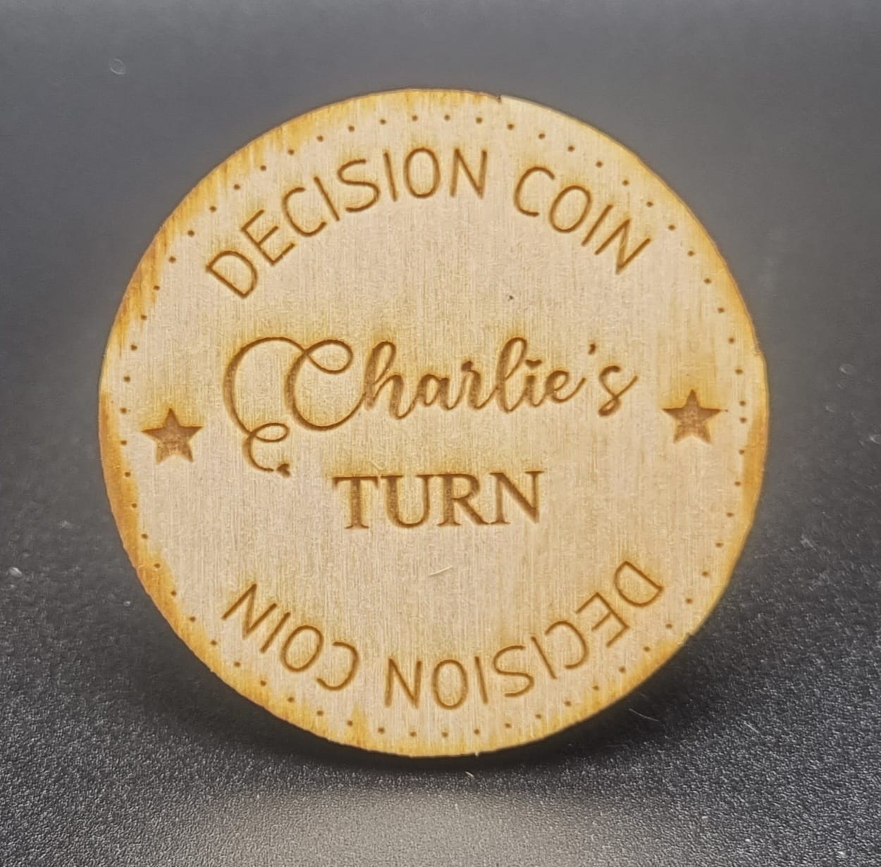 Novelty Personalised Laser Engraved ‘Decision Coin' Novelty Personalised Laser Engraved ‘Decision Coin'