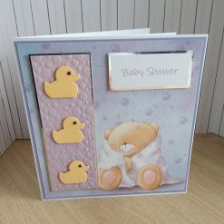 New Baby Shower Card - Bubbles and Snuggles