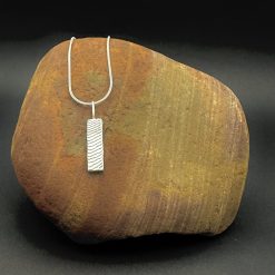 Small Silver cuttlefish cast pendant