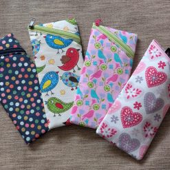 Padded zipped glasses case