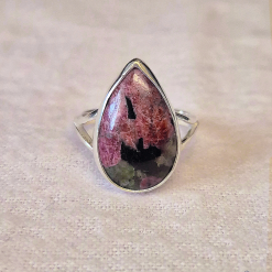 Size P - Eudialyte Sterling Silver Ring