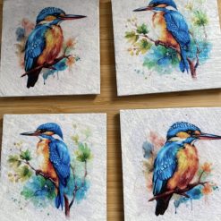 Owl Slate decoupaged coasters
