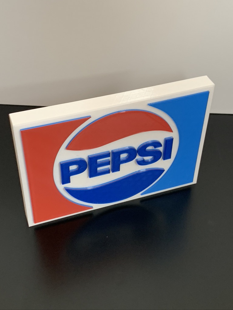 3D Vintage Pepsi Cola Logo Plaque Ideal Autistic Autism ADHD Sensory Gift 3D Vintage Pepsi Cola Logo Plaque Ideal Autistic Autism ADHD Sensory Gift