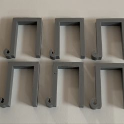 25mm Pergola Lighting Clips x6 in Grey 2