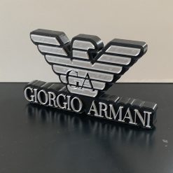 3D Designer Armani Emblem Logo Plaque Ideal Autistic Autism ADHD Sensory Gift