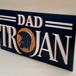 3D SKA DAD TROJAN Wall / Shelf Display. Gift Man Cave Birthday Christmas. Logo Wall Shelf Desk Decorative Plaque Gift